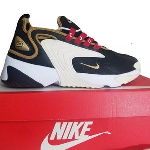 Nike Zoom 2k Black White Gold Athletic AO0354-005